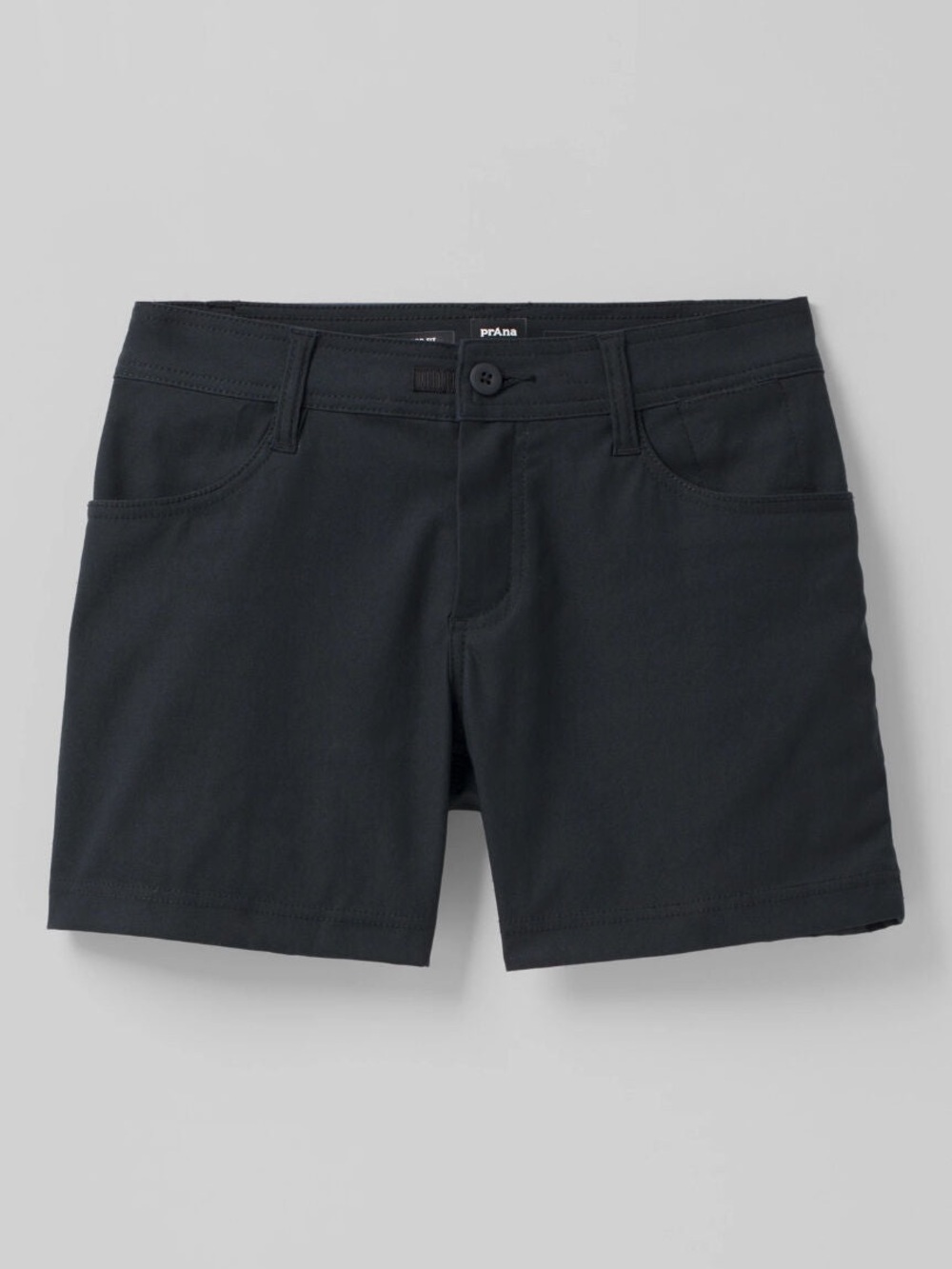 Prana Women's Black Egress Eco Shorts 5" | 4/05 - Picture 2 of 7